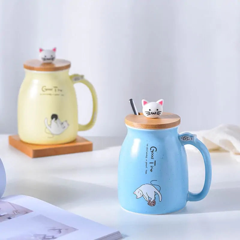 Ceramics Cat Mug (450 mL)