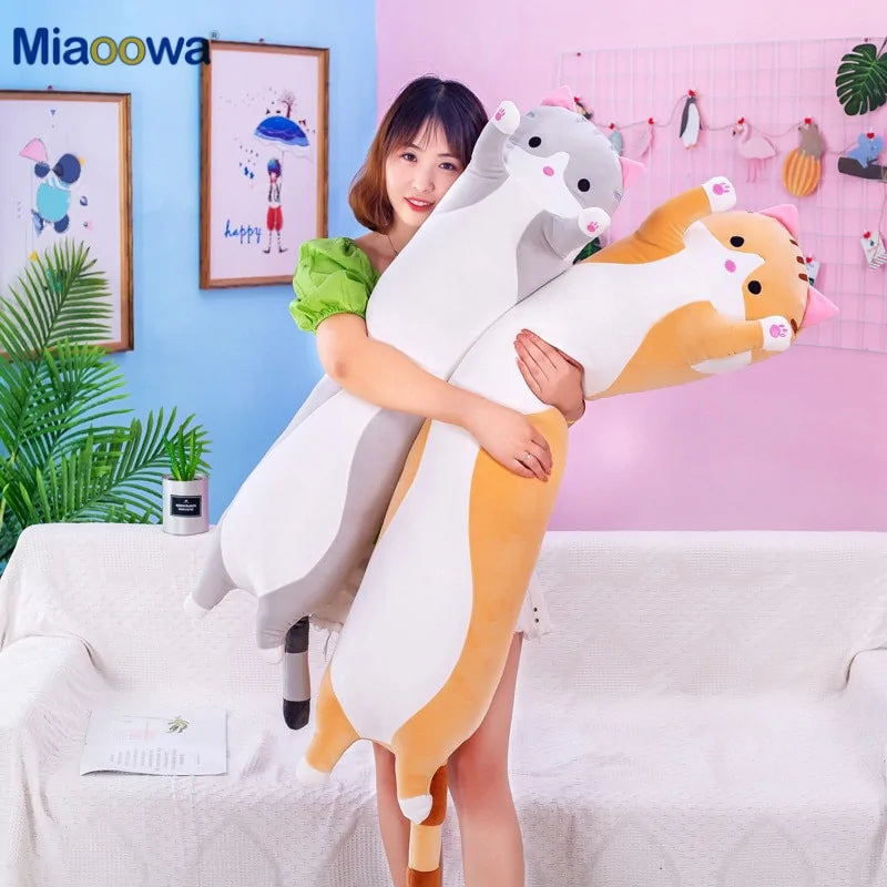 Long Cat Pillow for Kids